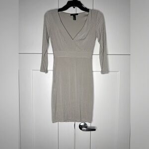 Forever21 Silver Tinsel Dress